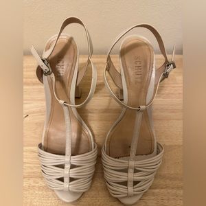 Shutz white summer sandal size 38.5